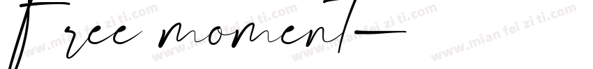 Free moment字体转换